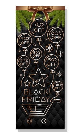 Black Friday backgroundのイラスト素材
