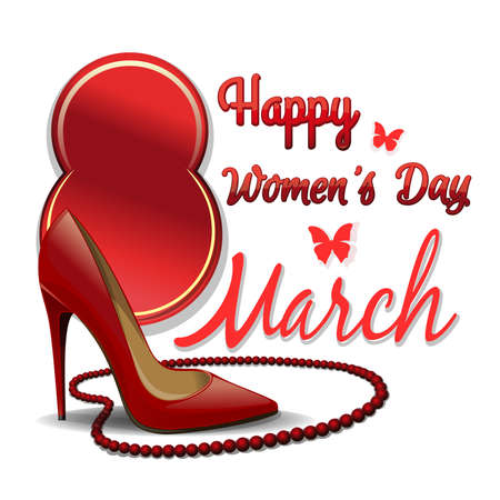 Greeting card to March 8. Happy Womens Dayのイラスト素材