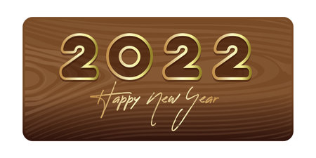 New Year symbol. Wooden figures carved in whiteのイラスト素材