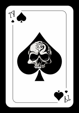 Ace of spades original playing card designのイラスト素材