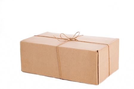 box on the white backgroundの写真素材