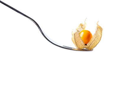 physalis on fark isolated on white background