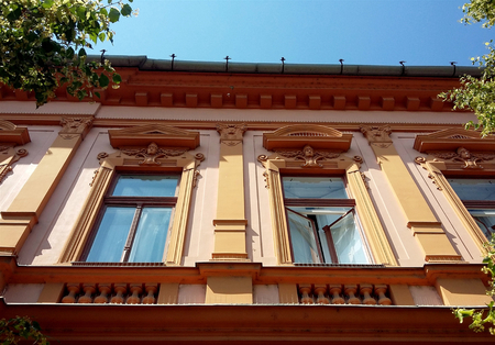 Beautiful baroque building in Hungaryの写真素材
