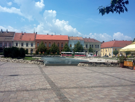 A beautiful baroque town in Hungaryのeditorial素材
