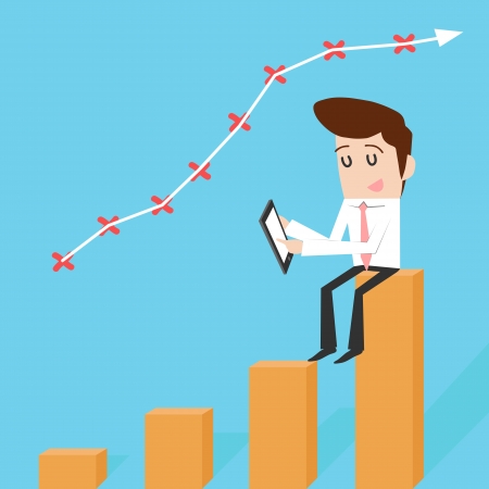 businessman get profitのイラスト素材