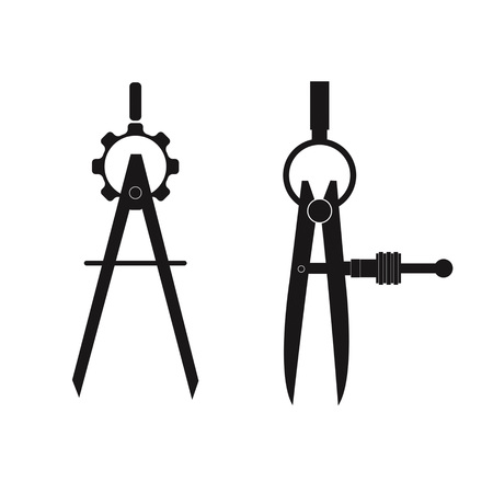 Dividers, measuring toolsのイラスト素材