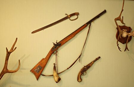 Interesting and unusual interior in the rooms of the Munchausen Museum. Saulkrasti Latvia May 4, 2019のeditorial素材