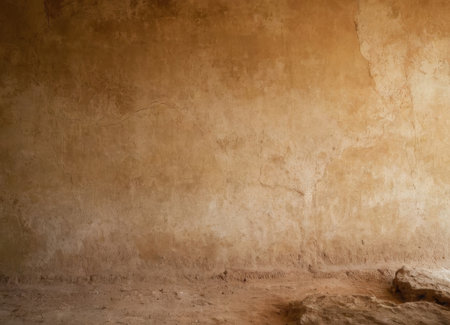 artisan vintage atmosphere, rough plaster surface creating dramatic shadow effects, rustic artistic environment featuring aged walls filled with dramatic lighting and atmospheric shadowsの素材