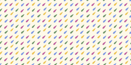 Seamless pattern with colorful drops on a light background