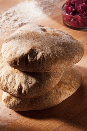 Homemade whole grain breadの写真素材