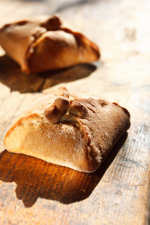Closeup of traditional homemade pastryの写真素材