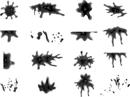 Watercolor paint setのイラスト素材