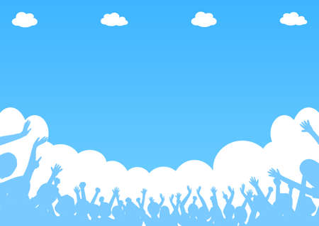 Spectator Blue Sky Backgroundのイラスト素材