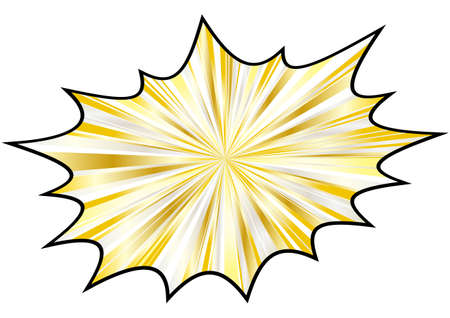 Callout Gold Concentrated Lineのイラスト素材