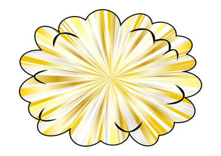 Callout Gold Concentrated Lineのイラスト素材