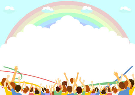 Spectator Rainbowのイラスト素材
