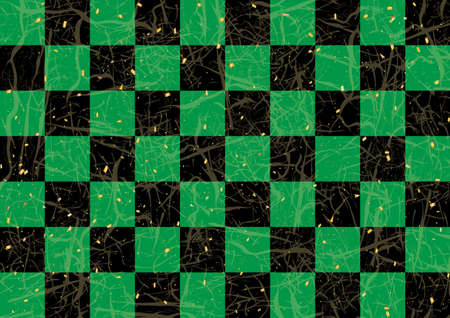 Green gold confetti with pine pattern backgroundのイラスト素材