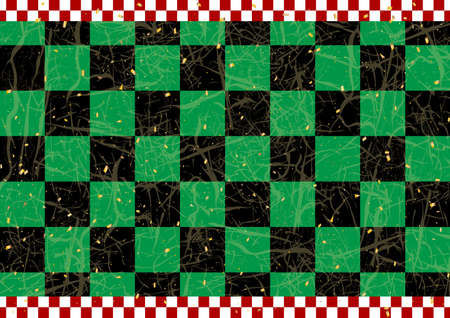 Green gold confetti with pine pattern backgroundのイラスト素材