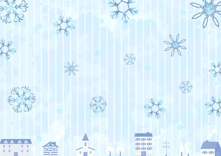Snow cityのイラスト素材