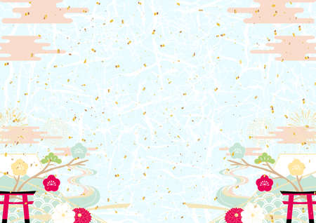New Year Confetti Wrinkle Backgroundのイラスト素材