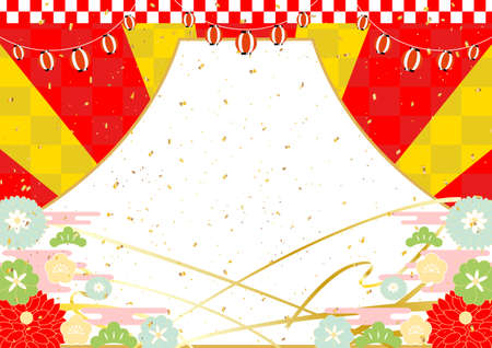 New Year Mt. Fuji Backgroundのイラスト素材