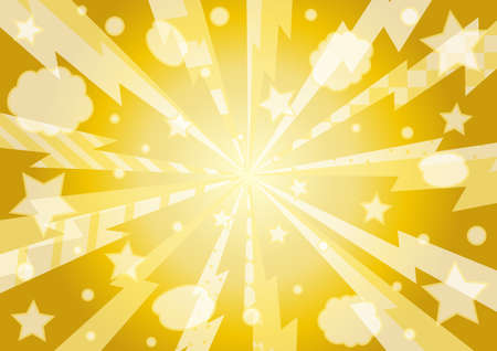 ThunderGold Concentrated Lineのイラスト素材