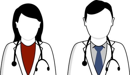 Male Female Doctorのイラスト素材