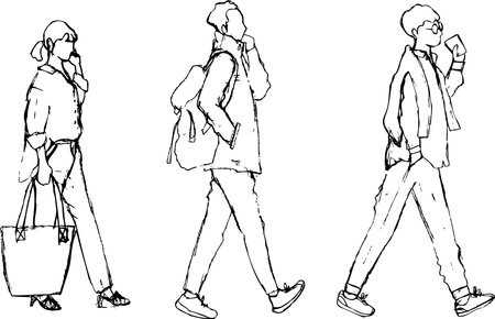 Pencil Pencil Male Femaleのイラスト素材