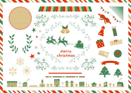 Christmas Illustrations Stock Collectionのイラスト素材