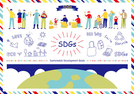 SDGs Sustainable Society Materials Collectionのイラスト素材