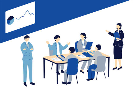 Business meetのイラスト素材