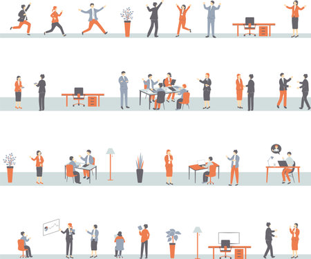 Business Scene Material Collectionのイラスト素材