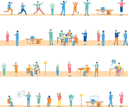 Business Scene Material Collectionのイラスト素材