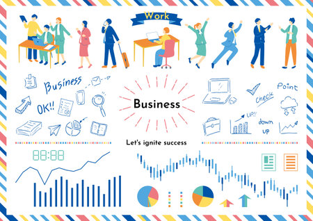 Business Scene Materialsのイラスト素材