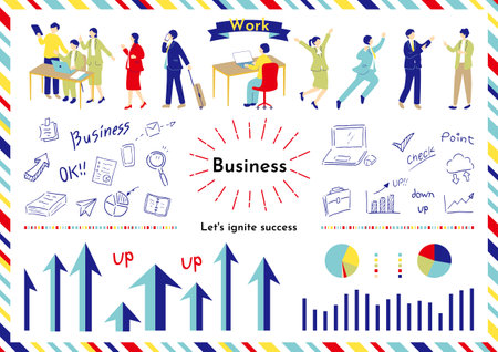 Business Scene Materialsのイラスト素材