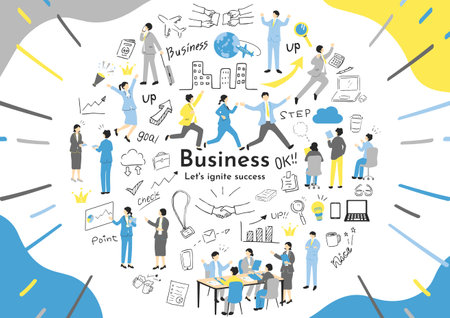 Business Scene Materialsのイラスト素材