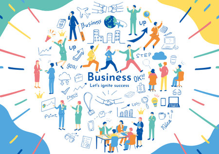 Business Scene Materialsのイラスト素材