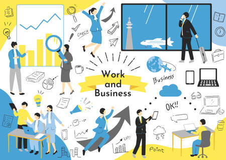 Business Scene Materialsのイラスト素材