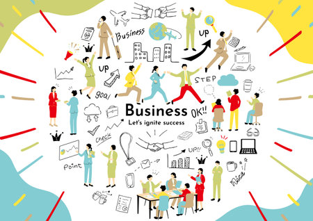 Business Scene Materialsのイラスト素材