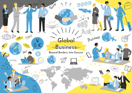 Global Business Material Collectionのイラスト素材