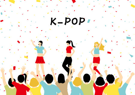 Idols and spectatorsのイラスト素材