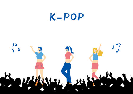 Idols and spectatorsのイラスト素材