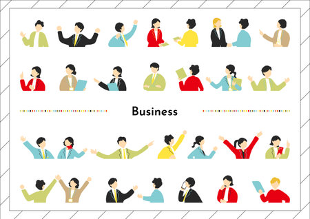 Business Scene Person Material Collectionのイラスト素材