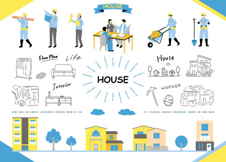 My Home Illustration Collectionのイラスト素材