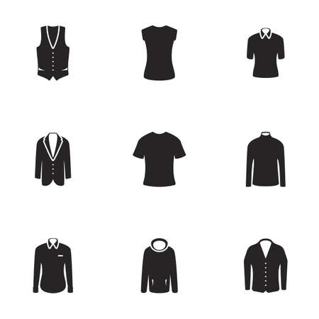 Men's clothing. White backgroundのイラスト素材