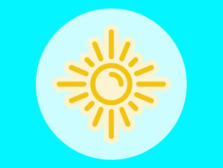 Vector icon. Illustration on a theme Light and heat sourceのイラスト素材