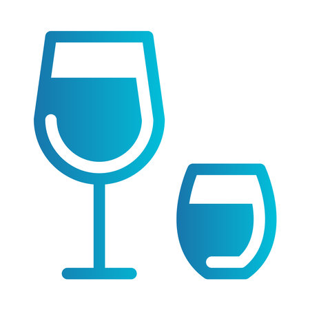 simple vector icon wine glassのイラスト素材