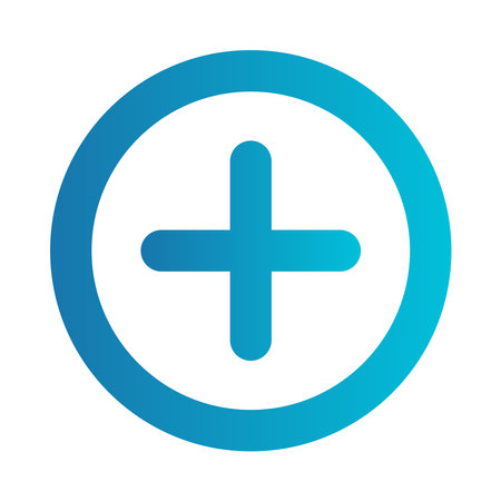 simple vector icon add buttonのイラスト素材