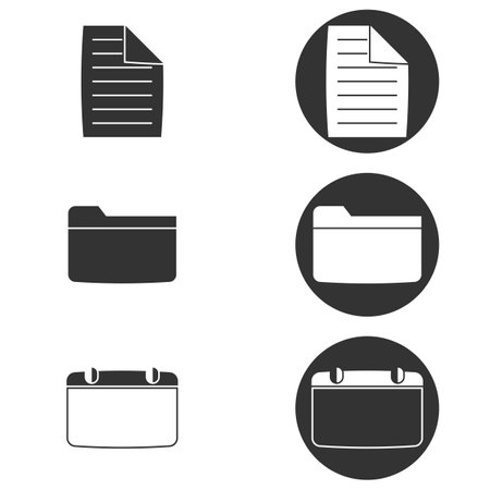 File document iconsのイラスト素材