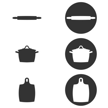 Set of objects on the theme of cookのイラスト素材